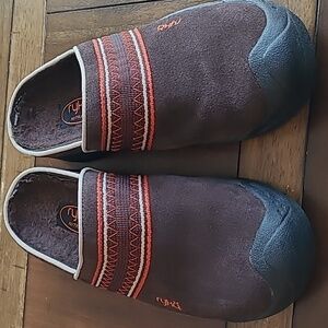 Ryka Nitracel Brown suede Sherpa clogs size 6.5